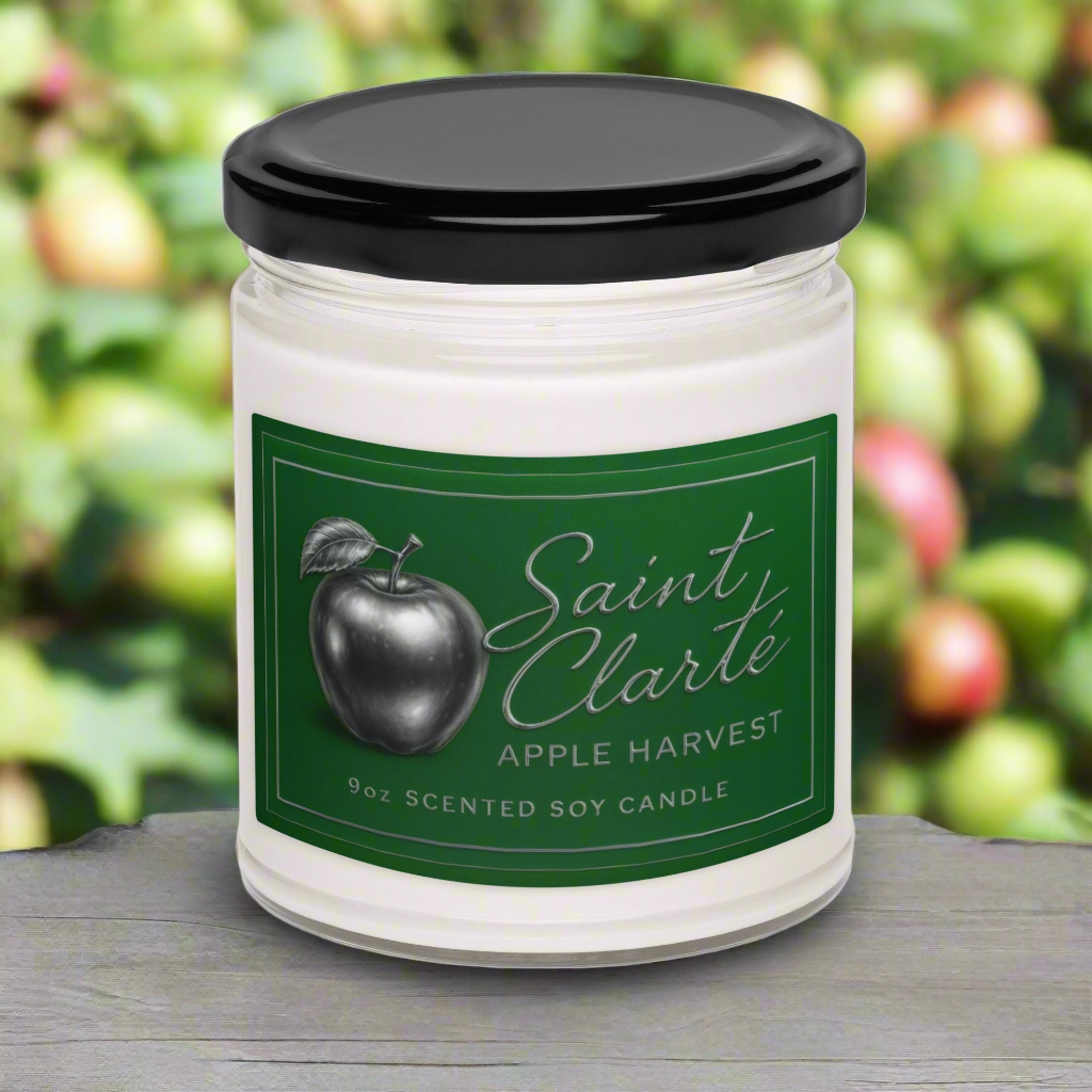 Saint Clarté: Apple Harvest Soy Candle (9oz)
