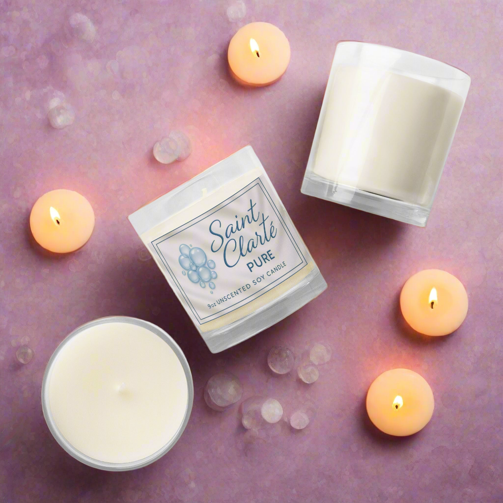 Saint Clarté: Pure 9oz Soy Candle