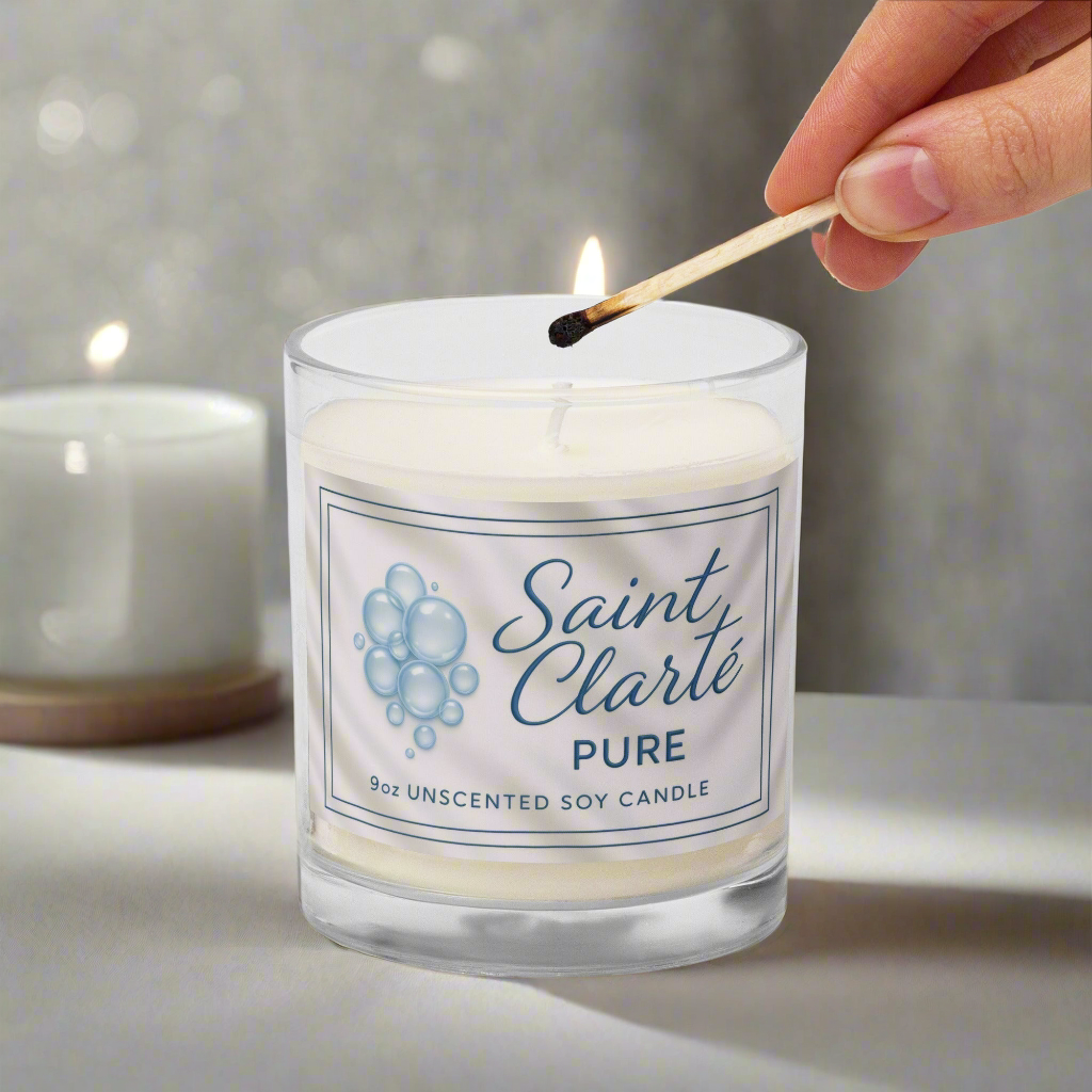Saint Clarté: Pure 9oz Soy Candle